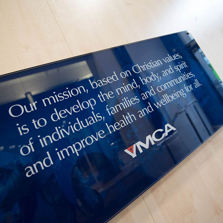 YMCA Mission Sign